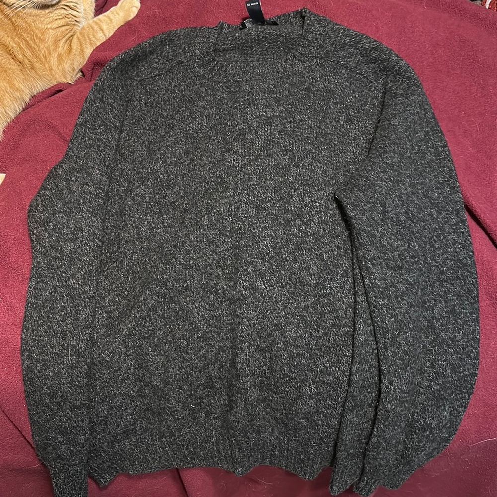 Wool sweater grey soft